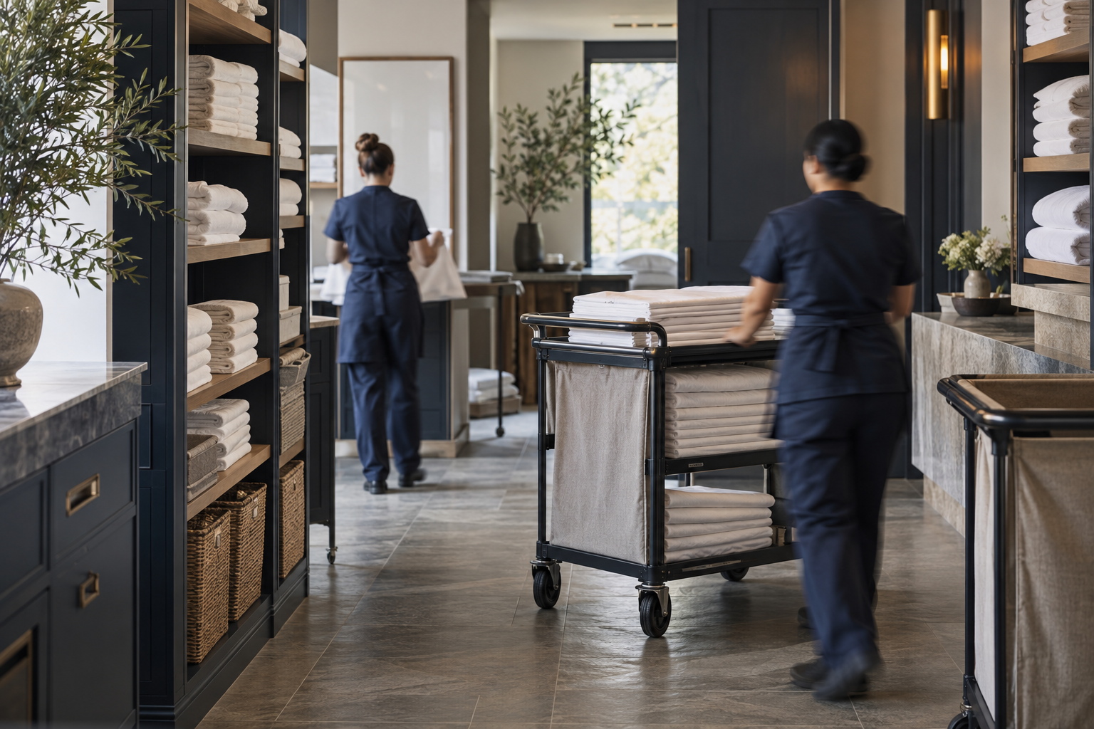 Illustrative hotel setting